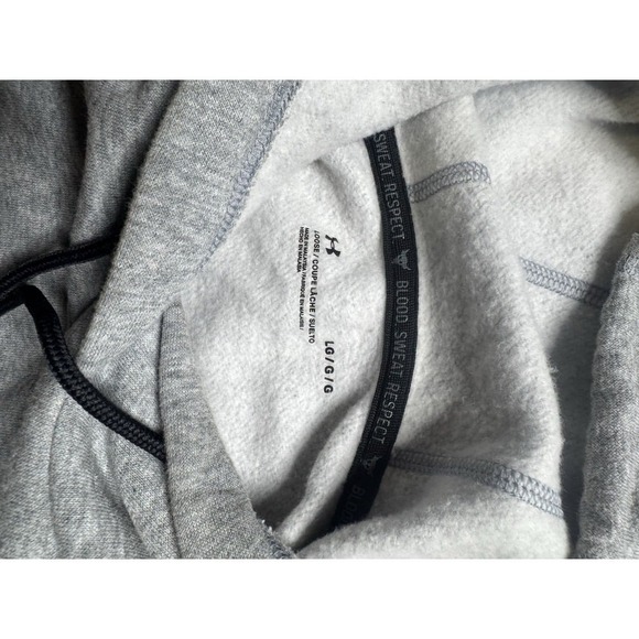 Under Armour Hoodie Dwayne The Rock Johnson Crop Top Size Large Womens - Picture 4 of 7